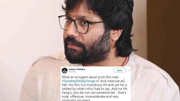 Sandeep Reddy Vanga has caused a controversy online because of his comments in defence of Kabir Singh.