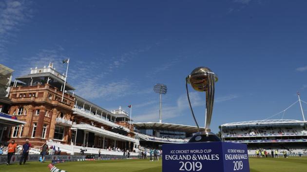 The Cricket World Cup trophy on display (AP) The Cricket World Cup trophy on display (AP)