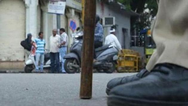 Police have booked two persons after a video of Dalit women being thrashed and abused by them went viral on social media.(Himanshu Vyas\ Hindustan Times) Police have booked two persons after a video of Dalit women being thrashed and abused by them went viral on social media.(Himanshu Vyas\ Hindustan Times)
