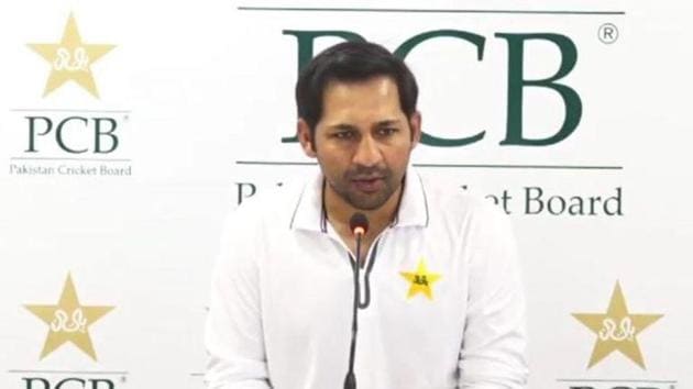 Pakistan captain Sarfaraz Ahmed reacts on whether India deliberately lost to England to knock Pakistan out of World Cup(Screengrab)