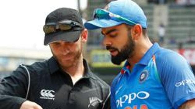 India take on New Zealand in the first World Cup 2019 semifinal.(BCCI)