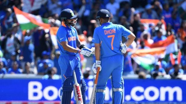 India vs New Zealand: Virat Kohli, MS Dhoni(AFP)