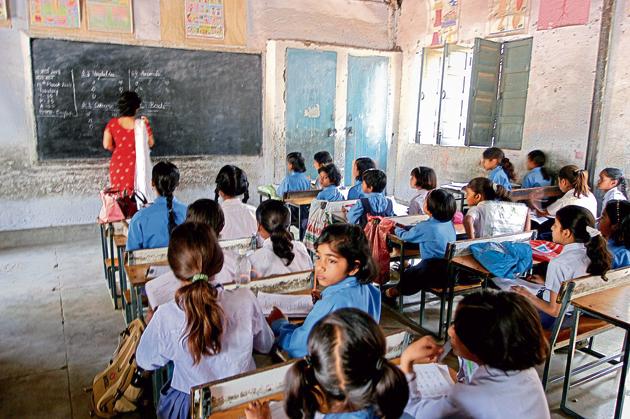The school, where the incident took place, recently got new classrooms made.(Hindustan Times Media)