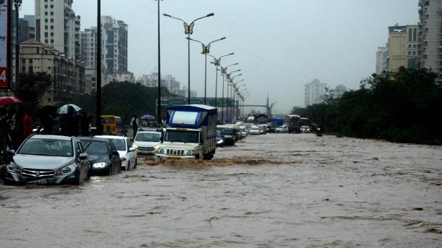 On Tuesday, a couple was washed away while crossing a bridge on a bike above Gadi river at Panvel. The incident took place at Umroli village along Matheran road, around 15 kilometers from Panvel city around 7.30 am. As the couple was crossing the bridge, the water level of the river increased all of a sudden and the strong current washed away the couple with the bike,” said a police officer from Panvel taluka police station. (Bachchan Kumar / HT File) On Tuesday, a couple was washed away while crossing a bridge on a bike above Gadi river at Panvel. The incident took place at Umroli village along Matheran road, around 15 kilometers from Panvel city around 7.30 am. As the couple was crossing the bridge, the water level of the river increased all of a sudden and the strong current washed away the couple with the bike,” said a police officer from Panvel taluka police station. (Bachchan Kumar / HT File)