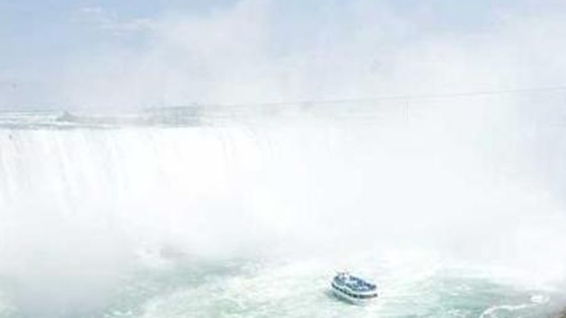 An unidentified man survived a 188-feet plunge into the Lower Niagara River with minor injuries on Tuesday, according to the Niagara Parks Police.(AP File photo)