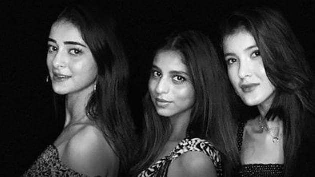 Ananya Panday, Suhana Khan and Shanaya Kapoor have been friends from their childhood. (Instagram) Ananya Panday, Suhana Khan and Shanaya Kapoor have been friends from their childhood. (Instagram)