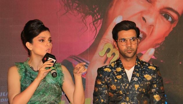 Kangana Ranaut got into a heated argument with a wire service journalist at the launch of the song, Wakhra swag.(IANS)