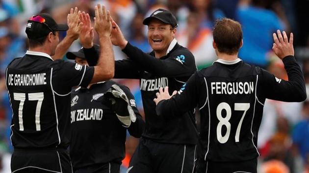 New Zealand's Martin Guptill celebrates with team mates. (Action Images via Reuters) New Zealand's Martin Guptill celebrates with team mates. (Action Images via Reuters)