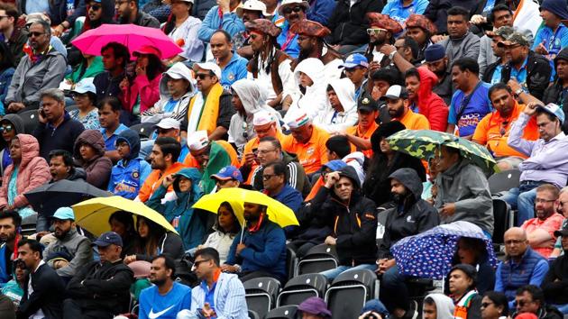 India v New Zealand - Old Trafford, Manchester, Britain - July 9, 2019 Fans during the match(Action Images via Reuters)