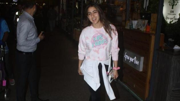 Sara Ali Khan spotted at the airport.