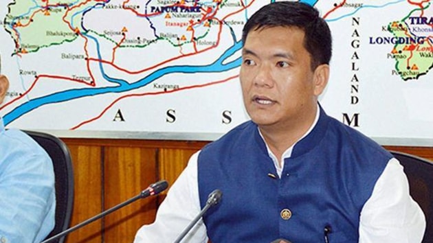Arunachal Pradesh Chief Minister Pema Khandu expressed concern over the havoc created by floods and landslides over the past few days.(PTI Photo) Arunachal Pradesh Chief Minister Pema Khandu expressed concern over the havoc created by floods and landslides over the past few days.(PTI Photo)