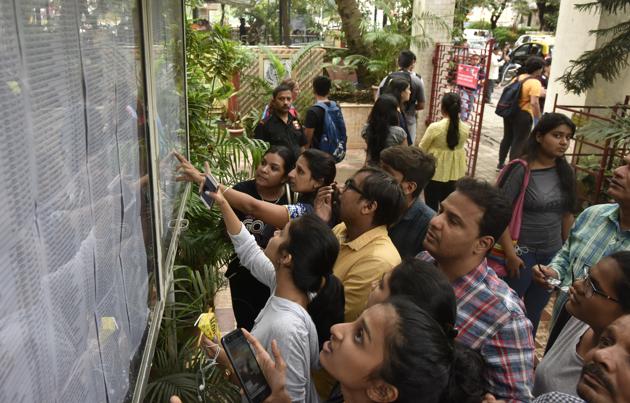 The first merit list for FYJC admissions will be released on July 12.(Kunal Patil/HT Photo)