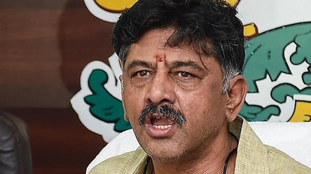 Karnataka minister DK Shivakumar has emerged as the Congress’s main troubleshooter.(PTI Photo)