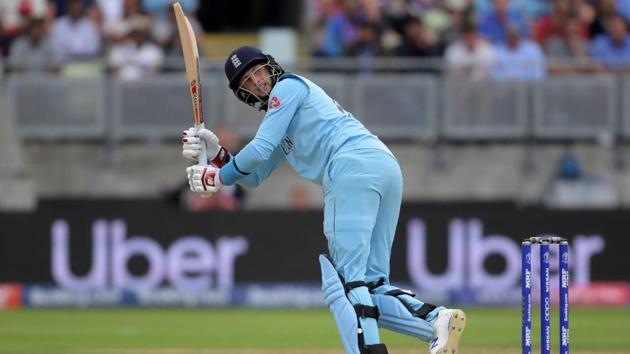 England's Joe Root watches the ball after playing a shot. (AFP) England's Joe Root watches the ball after playing a shot. (AFP)