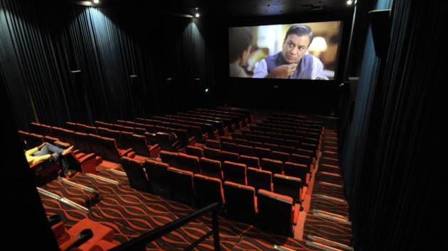 A vacant movie theatre on day one of the semi-final, at Sector 18, in Noida. Even cinema, arguably the greatest influence on the cultural makeup of the Indian mindset with its thrillers and thousands of cathartic titles churned out each year paled against the nail-biting action of the match that was washed out on day one and kept the country on tenterhooks. (Sunil Ghosh / HT Photo) A vacant movie theatre on day one of the semi-final, at Sector 18, in Noida. Even cinema, arguably the greatest influence on the cultural makeup of the Indian mindset with its thrillers and thousands of cathartic titles churned out each year paled against the nail-biting action of the match that was washed out on day one and kept the country on tenterhooks. (Sunil Ghosh / HT Photo)