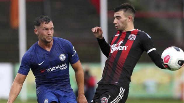 Chelsea's Danny Drinkwater, left, in action during a pre-season friendly match against Bohenians.(AP)