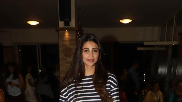 Daisy Shah at Dance with Joy 2019 initiative of Arts in Motion, in Mumbai on July 4.(IANS)