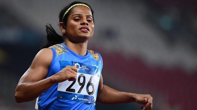 File photo of Dutee Chand.(AFP)