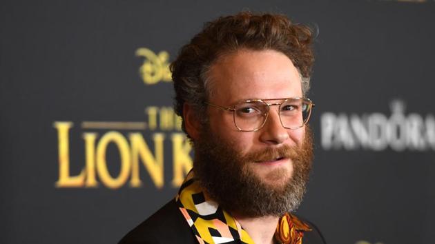 Seth Rogen arrives for the world premiere of Disney's The Lion King at the Dolby theatre.(AFP)