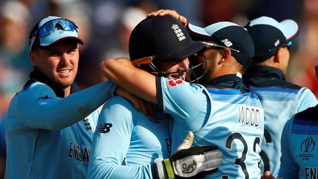 England's Jos Buttler celebrates with team mates.(Action Images via Reuters) England's Jos Buttler celebrates with team mates.(Action Images via Reuters)