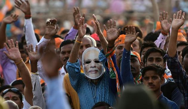 It is now widely recognised that the BJP is no longer primarily an urban, upper caste, middle class, north India-centric force. Getting 220 million votes, and 303 seats, would only have been possible by embracing newer social groups (AFP)