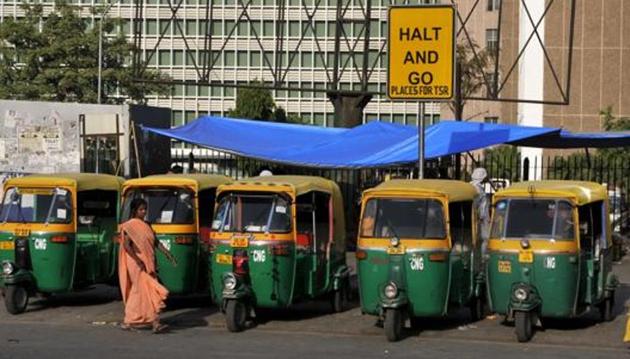 As many as 511 spots across the national capital have been notified as designated auto-rickshaw stands by the Delhi government (Photo by Arijit Sen / Hindustan Times)