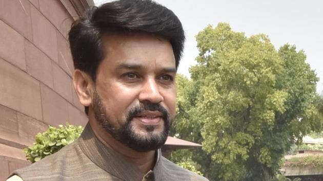 Noting that India has potential to become price setter in the commodity markets, Union Minister Anurag Thakur Saturday pitched for a secure mechanism for commodity trading. (Sonu Mehta/HT PHOTO)