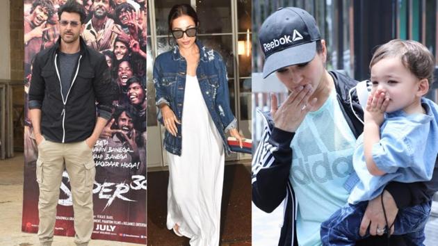 Hrithik Roshan, Malaika Arora and Sunny Leone spotted in Mumbai.(Varinder Chawla)