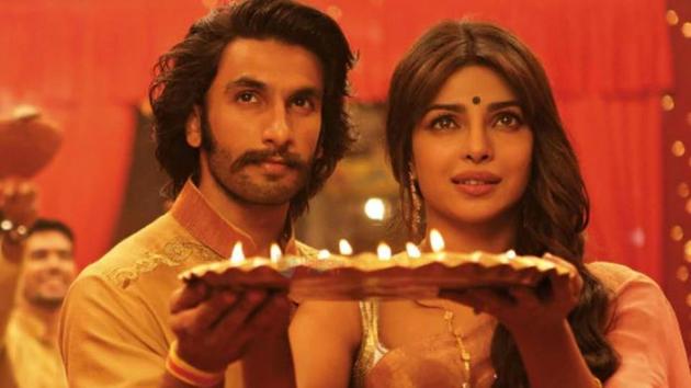 Ranveer Singh and Priyanka Chopra in a still from Gunday.