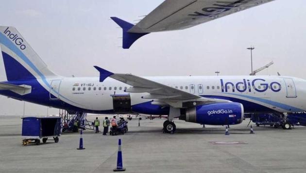 Four passengers suffered minor injuries after buses of IndiGo and SpiceJet airlines collided at Delhi’s Indira Gandhi International Airport’s (IGIA’s) Terminal-2 (T-2) on Saturday evening.(Reuters File Photo)