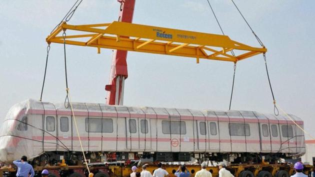 The project is expected to expand Delhi Metro’s existing 350-odd km network by another 104 km.(PTI File Photo)