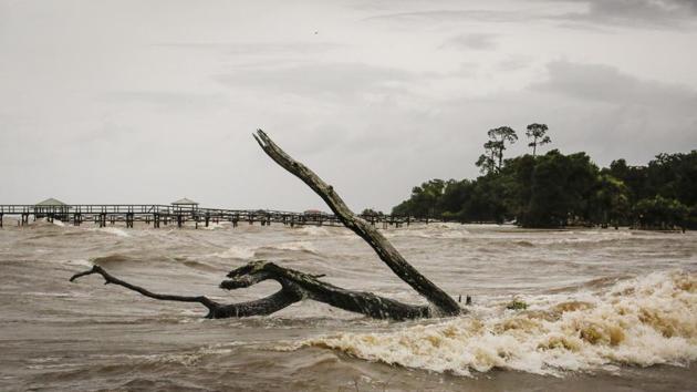 Storm water surges near Lake Pontchartrain, after Tropical Storm Barry makes landfall in Lewisburg, Louisiana U.S.(Bloomberg) Storm water surges near Lake Pontchartrain, after Tropical Storm Barry makes landfall in Lewisburg, Louisiana U.S.(Bloomberg)