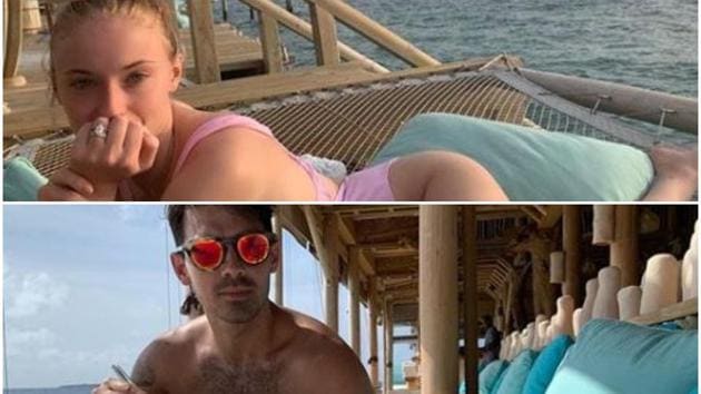 Sophie Turner and Joe Jonas are in Maldives for their honeymoon.(Instagram)