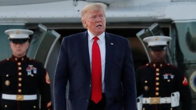 US President Donald Trump took aim at progressive Democratic congresswomen Sunday, telling them to “go back”. (REUTERS PHOTO) US President Donald Trump took aim at progressive Democratic congresswomen Sunday, telling them to “go back”. (REUTERS PHOTO)
