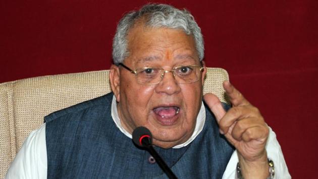 Senior BJP leader Kalraj Mishra was Monday appointed as the Governor of Himachal Pradesh, replacing Acharya Devvrat, who has been transferred and appointed as the Governor of Gujarat. A Rashtrapati Bhavan press communique said the appointments of Mishra and Devvrat will come into effect from the dates they assume charge of their respective offices. (Praveen Bajpai / HT Archive) Senior BJP leader Kalraj Mishra was Monday appointed as the Governor of Himachal Pradesh, replacing Acharya Devvrat, who has been transferred and appointed as the Governor of Gujarat. A Rashtrapati Bhavan press communique said the appointments of Mishra and Devvrat will come into effect from the dates they assume charge of their respective offices. (Praveen Bajpai / HT Archive)
