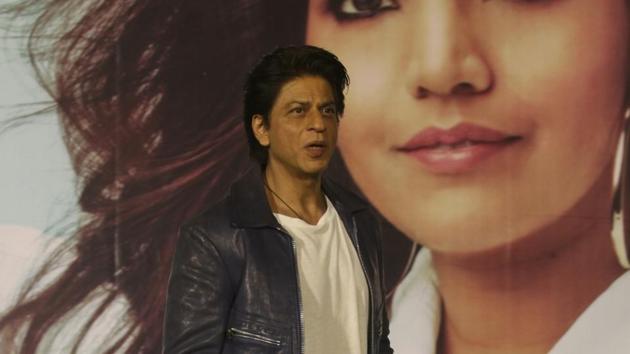Shah Rukh Khan at the trailer launch of Marathi film Smile Please in Mumbai.(IANS)