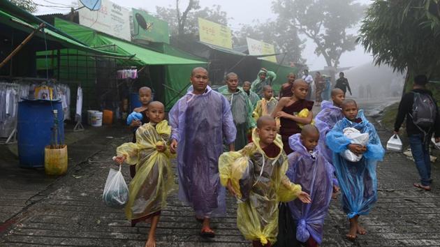 Flooding also forced 3,000 people in the western Rakhine state to relocate. (AFP Photo) Flooding also forced 3,000 people in the western Rakhine state to relocate. (AFP Photo)
