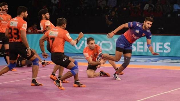 File photo of Pro Kabaddi League.(Pro Kabaddi League)