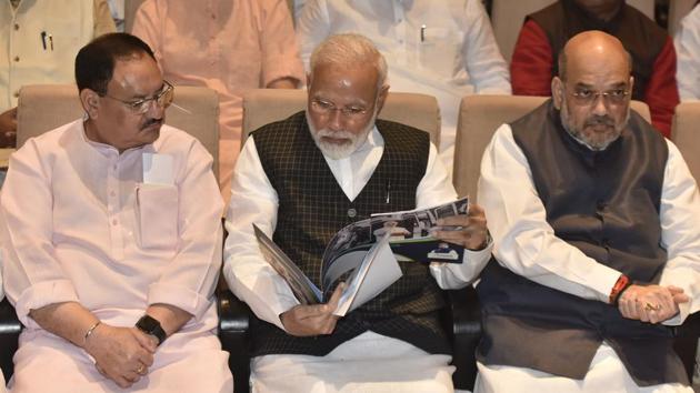Prime Minister Narendra Modi has asked for the details of all the Union ministers who did not attend Parliament despite being asked to be present for the session, pulling up BJP members for the second time this month. PM Modi made the comments during the weekly meeting of the BJP parliamentary party and asked for the names of ministers whose names were there on the roster for Parliament duty but did not come. (Sonu Mehta / HT Photo) Prime Minister Narendra Modi has asked for the details of all the Union ministers who did not attend Parliament despite being asked to be present for the session, pulling up BJP members for the second time this month. PM Modi made the comments during the weekly meeting of the BJP parliamentary party and asked for the names of ministers whose names were there on the roster for Parliament duty but did not come. (Sonu Mehta / HT Photo)