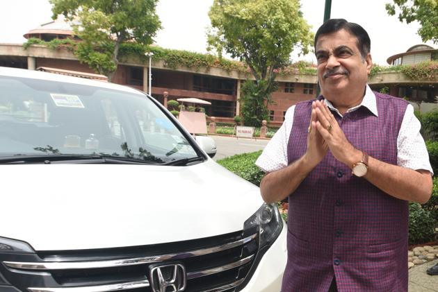 Minister for Road Transport & Highways of India and Shipping Ministry of Micro, Small and Medium Enterprises Nitin Gadkari arrives during the Budget Session at Parliament complex in New Delhi on Tuesday, July 16, 2019. (Sonu Mehta/HT PHOTO) Minister for Road Transport & Highways of India and Shipping Ministry of Micro, Small and Medium Enterprises Nitin Gadkari arrives during the Budget Session at Parliament complex in New Delhi on Tuesday, July 16, 2019. (Sonu Mehta/HT PHOTO)