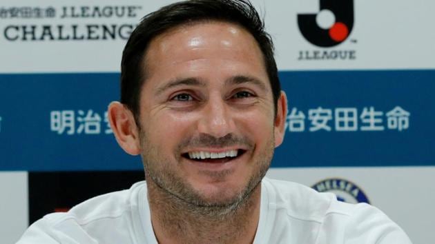 Chelsea manager Frank Lampard attends a news conference. (REUTERS)