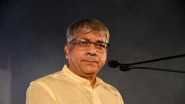 VBA president Prakash Ambedkar said it was imperative to switch back to ballot papers to restore the spirit of democracy.(HT File)