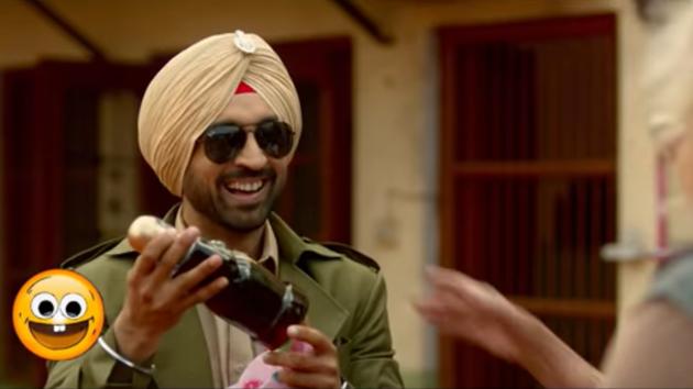 Diljit Dosanjh in a still from the song Sip Sip from Arjun Patiala.