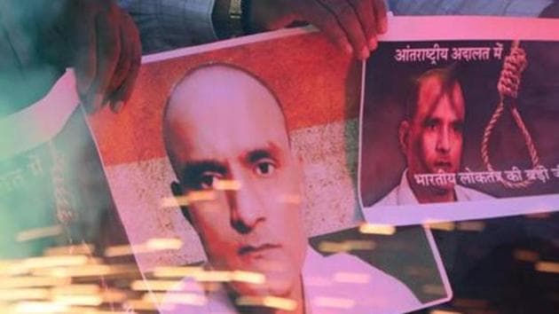 The opposition Congress also welcomed the verdict, saying justice has prevailed but pointed out that Jadhav’s safety is unaddressed and he remains “vulnerable” to another “miscarriage of justice” by Pakistan.(Siddharaj Solanki/ Hindustan Times Photo)