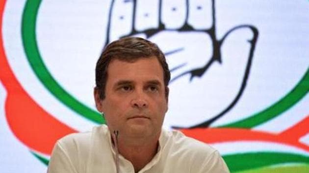 The Congress, which had slumped to 44 seats in the 2014 Lok Sabha elections, managed to win only 52 seats in the 543-member lower house in 2019.(AFP)