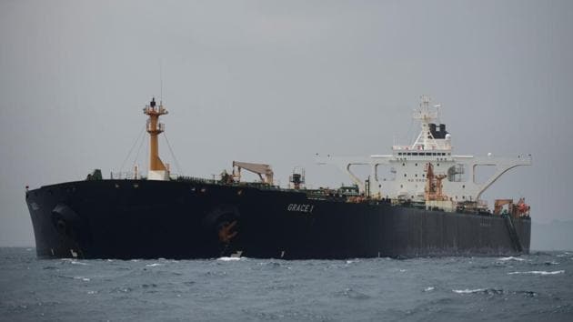 A small oil tanker from the United Arab Emirates travelling through the Strait of Hormuz entered Iranian waters(AFP File Photo) A small oil tanker from the United Arab Emirates travelling through the Strait of Hormuz entered Iranian waters(AFP File Photo)
