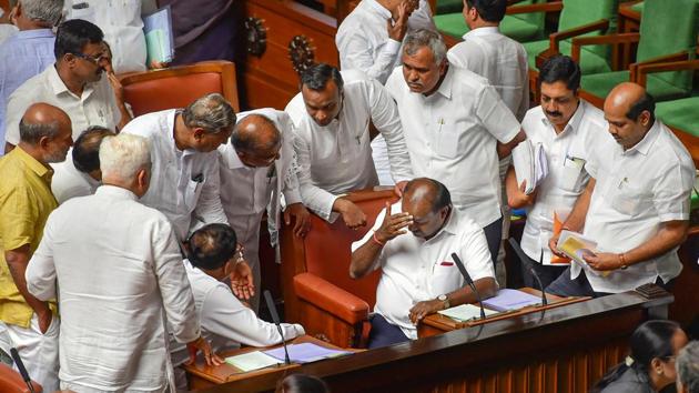 In an interim order passed to maintain ‘constitutional balance’, the Supreme Court on Wednesday said while no time frame can be set for the Speaker to take a decision on the resignations of Karnataka rebel MLAs, the lawmakers also could not be forced to attend the trust vote scheduled for Thursday. (Shailendra Bhojak / PTI File) In an interim order passed to maintain ‘constitutional balance’, the Supreme Court on Wednesday said while no time frame can be set for the Speaker to take a decision on the resignations of Karnataka rebel MLAs, the lawmakers also could not be forced to attend the trust vote scheduled for Thursday. (Shailendra Bhojak / PTI File)