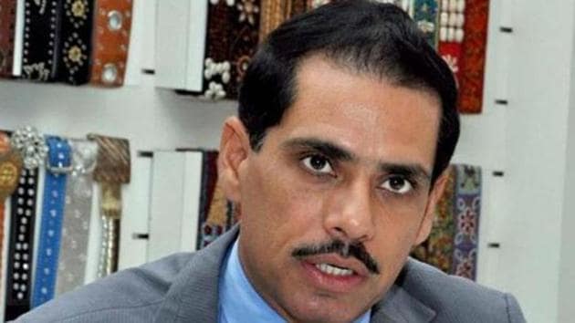 File photo of Congress president Sonia Gandhi's son-in-law, Robert Vadra. (PTI Photo)