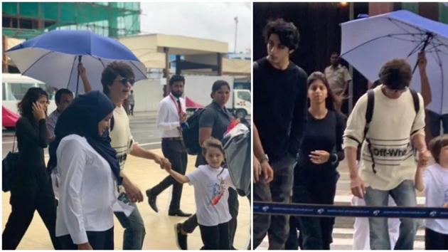 Shah Rukh Khan is in Maldives for a family holiday with kids Suhana, AbRam and Aryan Khan.(Instagram)