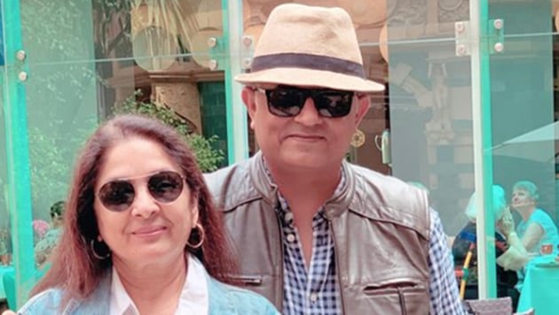 Neena Gupta and Gajraj Rao in London.